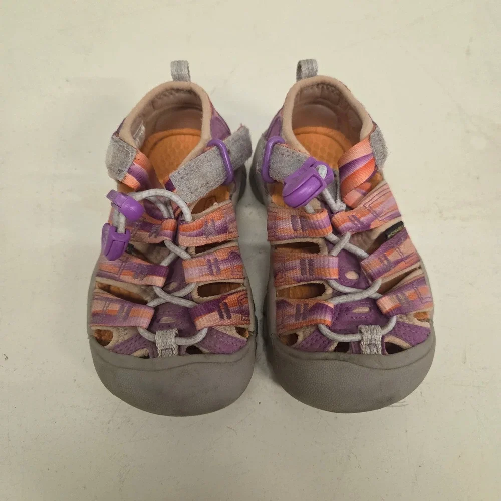 KEEN Seacamp II CNX Toddler Girls Purple Orange Sport Sandals Size 8 1022824